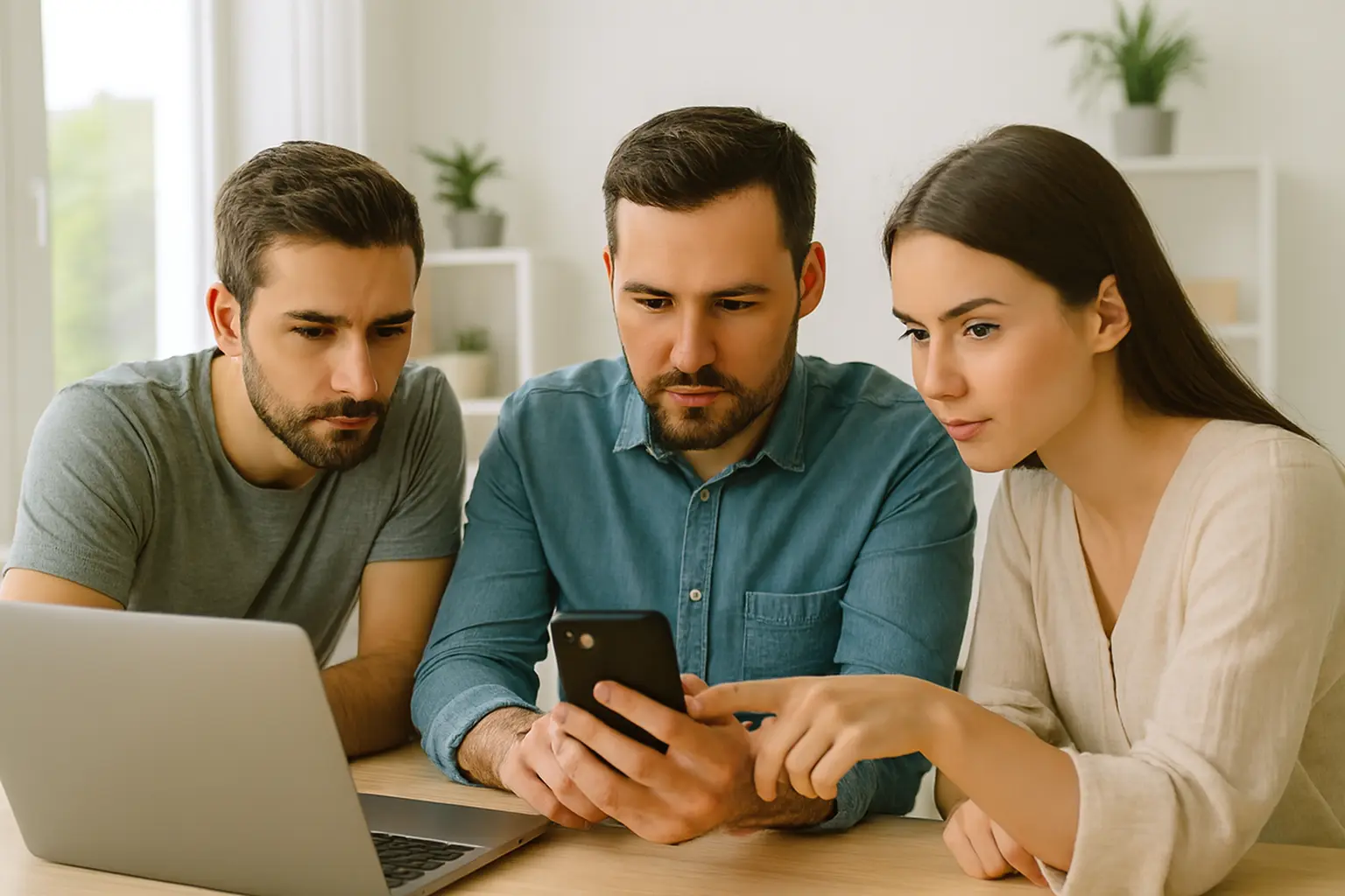 Tim stručnjaka analizira UX/UI i mobilni dizajn web sajta kao kljčni elementi modernog web sajta